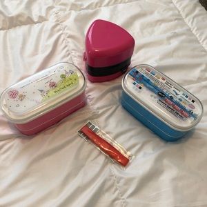 Bento Set Lot Japan Lunchbox